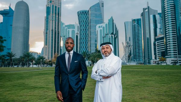 On the left, Michael Lints, Partner at Golden Gate Ventures. On the right, Hussain Abdulla, Senior Advisor at Golden Gate Ventures. In the background, Golden Gate Ventures’ Doha Office. Golden Gate Ventures Lands First Close of their US$100 Million New MENA Fund led by Al Khor Holding, Al Attiya Group, and Sheikh Jassim Bin Jabor Al Thani