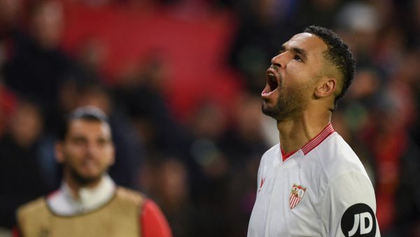 يوسف النصيري (Photo by JORGE GUERRERO / AFP)