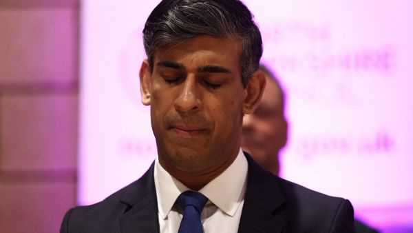 Britain's Prime Minister and Conservative Party leader Rishi Sunak
