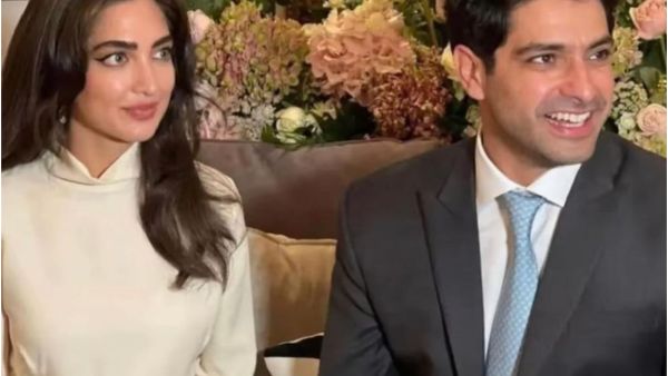 حفيدة ليلى العطار وزوجها خالد الريان  حفيدة ليلى العطار وزوجها خالد الريان