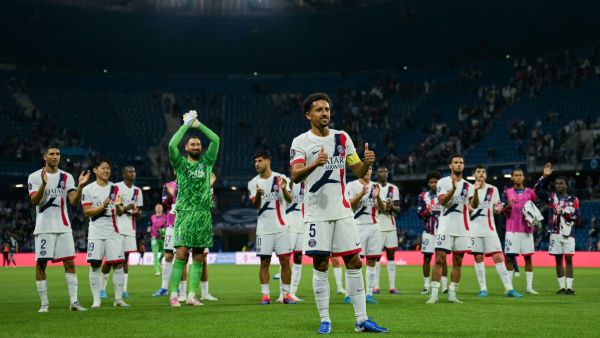 باريس سان جيرمان في مواجهة صعبة أمام مونبيليه الذي يقوده الأردني موسى التعمري والتونسى وهبي خزري (Photo by Lou Benoist / AFP)