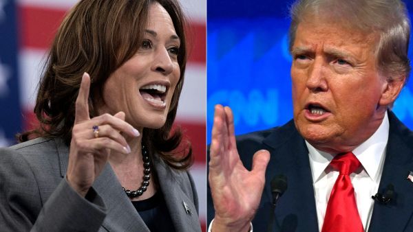 Trump and Harris