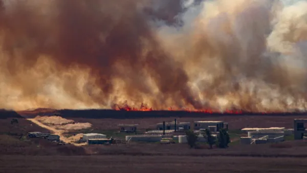 Massive fire in Israel after Hezbollah carries out major drone attack