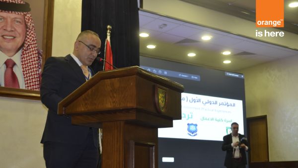 During the event. Orange Jordan Sponsors “The Future of Sustainability in Business Environment Practical Experiences” & Showcases its Vision