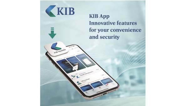 KIB يعزّز تطبيقه "KIB موبايل" بمزايا تضيف المزيد من الراحة والسهولة والأمان KIB يعزّز تطبيقه "KIB موبايل" بمزايا تضيف المزيد من الراحة والسهولة والأمان