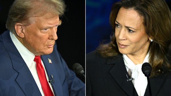 Trump and Harris 