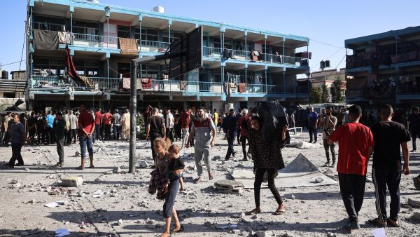Israeli massacre on a UN run school in Gaza 