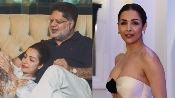 Malaika Arora with her father on Instagram / Bollywood actress Malaika Arora poses as she attends the NexBrands INC's 7th Annual Brand Vision Summit and Awards in Mumbai, on August 31, 2023. (Photo by SUJIT JAISWAL / AFP) Malaika Arora