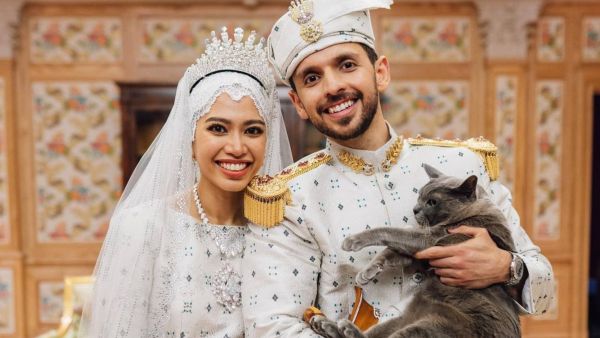 الأميرة فضيلة وزوجها عبدالله الهاشمي