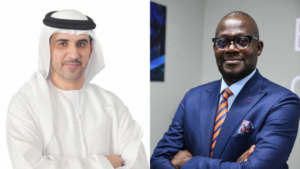 إيكو نيلسون، نائب الرئيس والرئيس العالمي لوحدة العملاء لشركة e& في إريكسون الشرق الأوسط وإفريقيا , خالد السويدي، نائب الرئيس الأول للشبكات والمنصات الأساسية في إي آند الإمارات إريكسون و“إي آند الإمارات” تتعاونان لإتاحة قدرات الجيل الخامس لمطوري التطبيقات