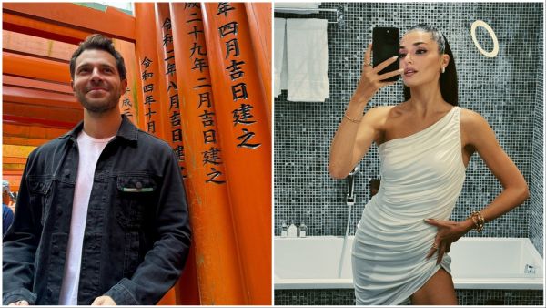 Turkish star Hande Erçel and Hakan Sabancı. (Instagram) Hande Erçel and Hakan Sabancı