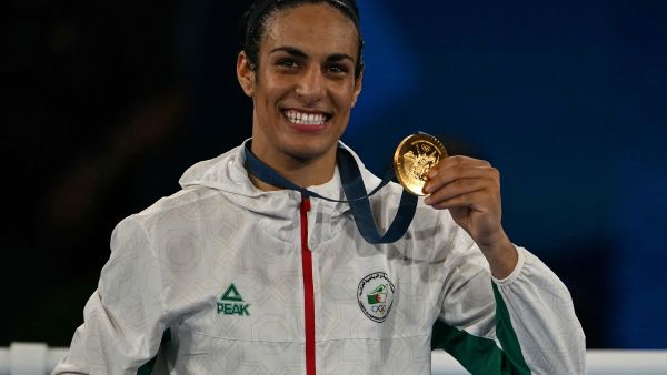 Gold medallist Algeria's Imane Khelif