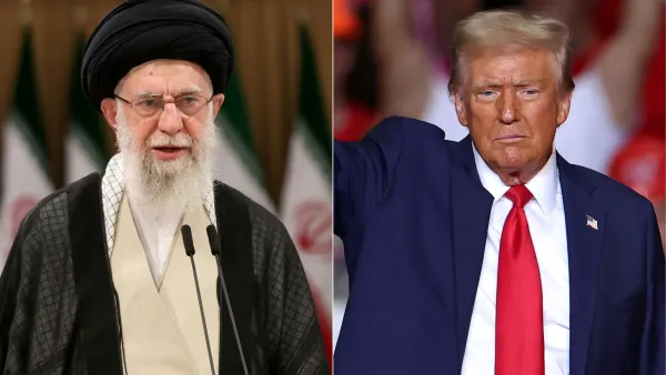 Donald Trump and Ayatollah Ali Khamenei
