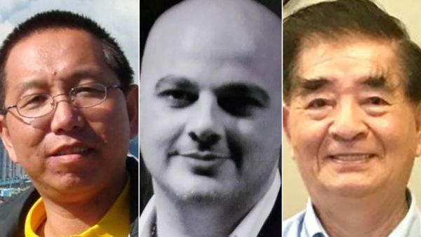 Photo of the three American detainees set to be released in a U.S.-China prisoner swap: John Leung, Kai Li, and Mark Swidan. From Alliance for China's Peaceful Unification, USA US secures release of three Americans in rare prisoner swap with China