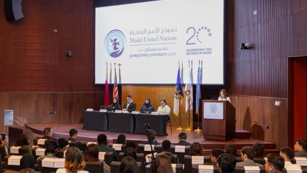 Regional Universities Converge on Georgetown Qatar to Practice Diplomacy and Share Best Practices in Student Learning 
