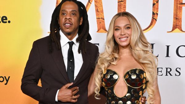 TOPSHOT - US rapper Jay-Z and US singer-songwriter Beyonce attend the world premiere of Disney's "Mufasa: The Lion King"(Photo by Lisa O'CONNOR / AFP) Jay-Z Beyonce