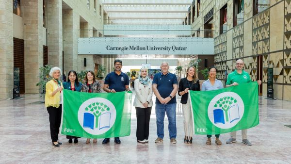 جامعة كارنيجي ميلون في قطر تصبح أول جامعة في الشرق الأوسط وشمال أفريقيا تحصد شهادة "المفتاح الأخضر" للاستدامة جامعة كارنيجي ميلون في قطر تصبح أول جامعة في الشرق الأوسط وشمال أفريقيا تحصد شهادة "المفتاح الأخضر" للاستدامة
