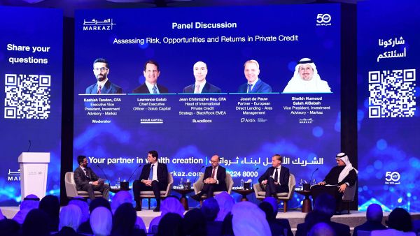 During the event. Markaz Unveils Key Investment Trends and opportunities in its annual "Markaz 2025 Outlook" seminar