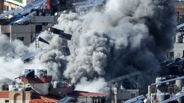 Israeli raids on Beirut suburbs and Hezbollah retaliates