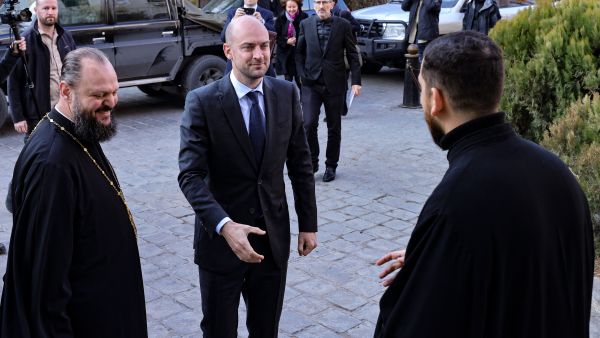 France's Foreign Minister Jean-Noel Barrot in Damascus