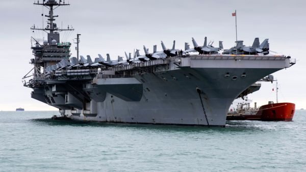 Houthis claim missile and Drone attack on US aircraft carrier in Red Sea