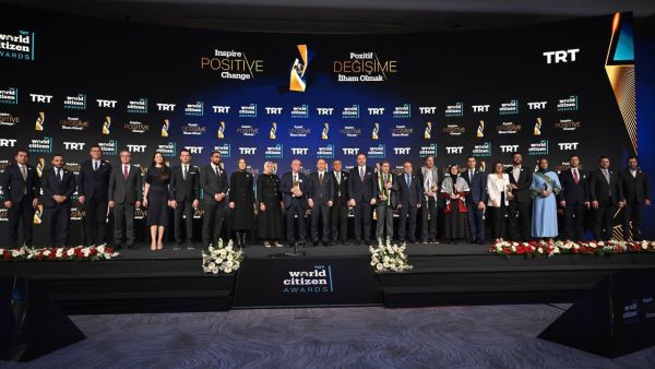 During the event. Winners of the Sixth “TRT World Citizen Awards” Announced