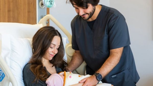 الأميرة إيمان والسيد جميل ترميوتس يرزقان بالأميرة بأمينة