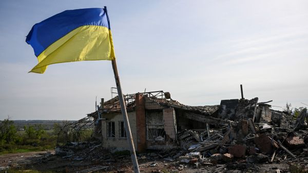 Ukrainian Izyum city