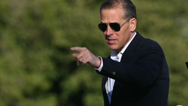 Hunter Biden, son of US President Joe Biden, walks upon arrival at Fort Lesley J. McNair in Washington, DC, on July 1, 2024. Biden returned to Washington for the first time after the first presidential debate in Atlanta on June 27. (Photo by Mandel NGAN / AFP) Hunter Biden