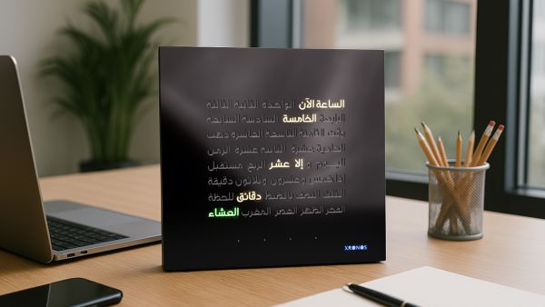 Xronos World Premieres Azan Word Clock at 2025 INDEX Dubai
