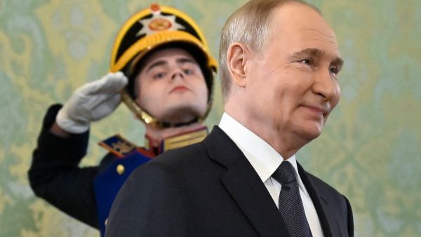 Russian President Vladimir Putin in Kursk Region