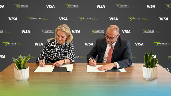 During the event. FII Institute and Visa Sign Strategic Partnership Agreement to Accelerate Innovation for Humanity