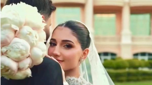 شيرين بيوتي بطابع ملكي في حفل زفافها بتوقيع المصمم رامي القاضي