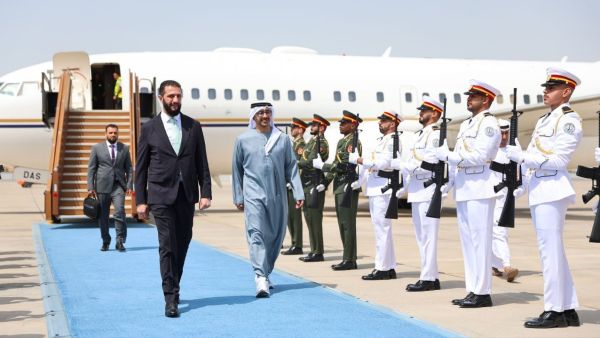 الرئيس السوري أحمد الشرع في زيارة لدولة الإمارات العربية المتحدة