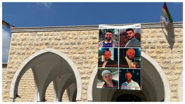 صورة من تأبين شباب عائلة قرضاب