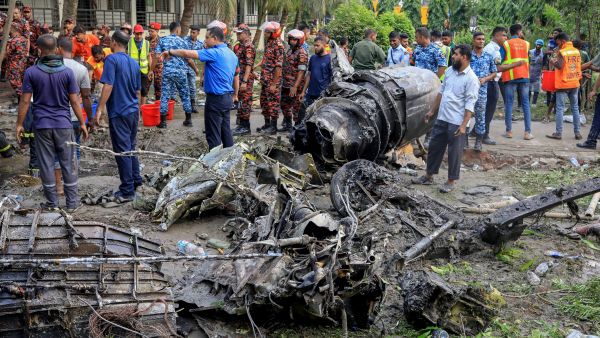 Jet crash at Dhaka school leaves 19 dead, over 160 injured