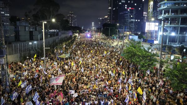 مظاهرة سابقة حاشدة في إسرائيل