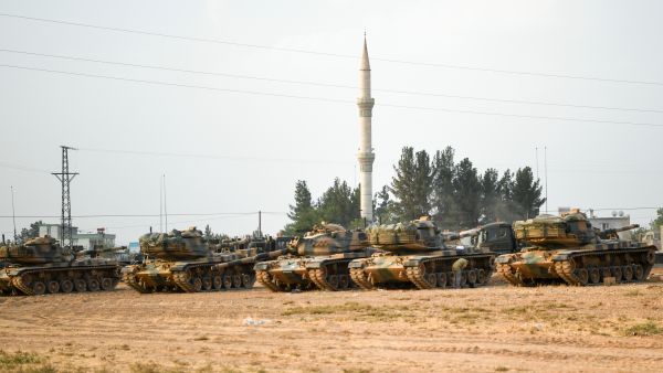 turkish army prepares operations for syria. 