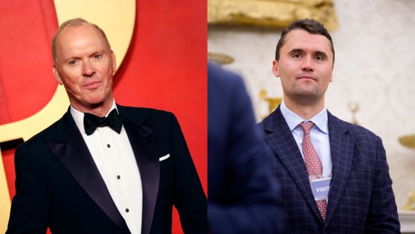 Actor Michael Keaton / Charlie Kirk