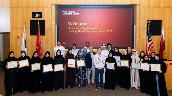 Four high school students win WCM-Q essay competition