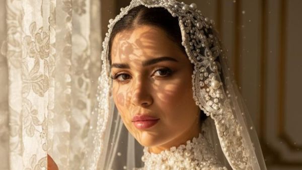 مي عز الدين تتألق بفستان زفاف مبتكر بتقنية الذكاء الاصطناعي