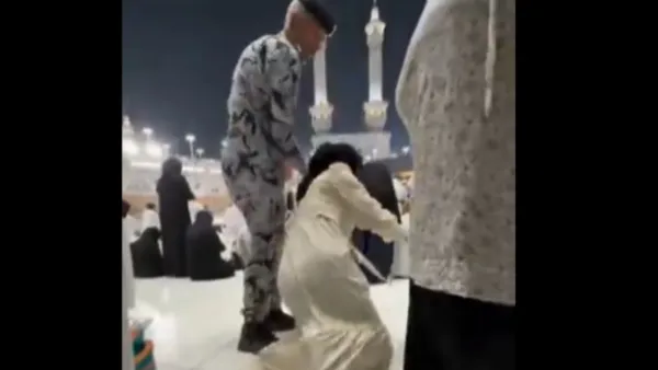 جدل واسع بعد اعتداء رجل أمن على معتمِرة ورجل مصري في الحرم المكي
