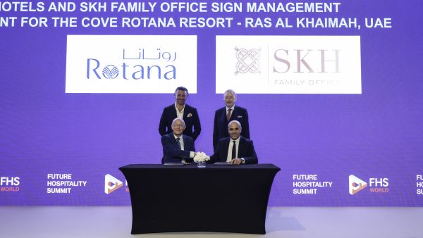 المكتب العائلي الخاص إس كيه إتش يوقع اتفاقية إدارة فندقية مع روتانا لتشغيل منتجع الكوف ويعلن عن خطة استثمارية بقيمة 500 مليون درهم إماراتي لتحويل العقار إلى منتجع رائد في رأس الخيمة