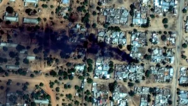 آثار حرق في الفاشر