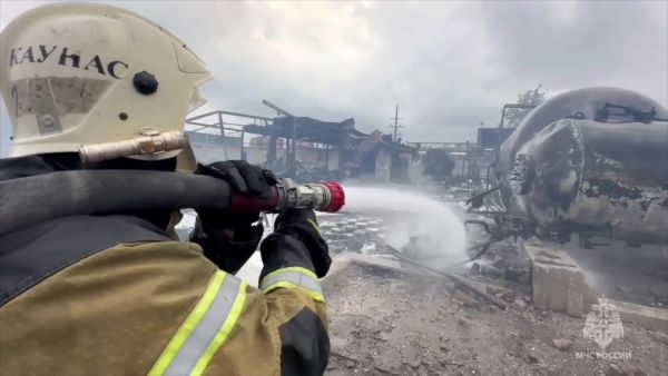 Ukrainian drone hits Grozny skyscraper, setting tower ablaze 