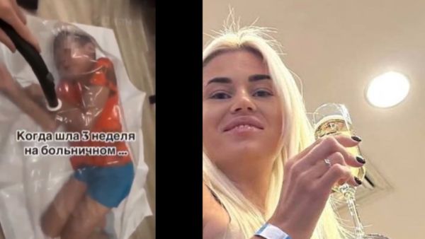 صدمة على الإنترنت: أم روسية تضع طفلها في كيس بلاستيكي!