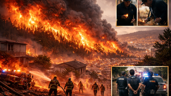 تشيلي.. إجلاء السُكان من المنازل