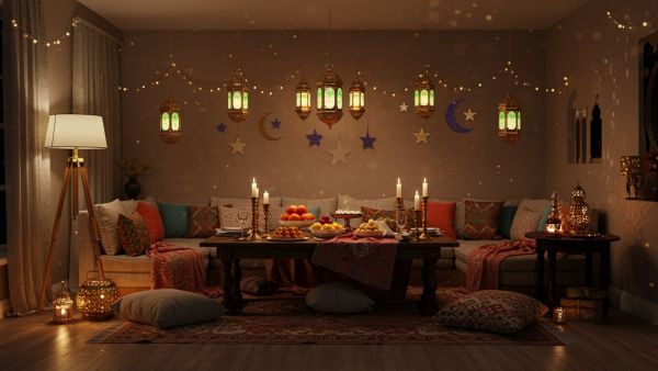 أفكار مميزة لديكور مداخل البيوت أو المحلات في رمضان 2026