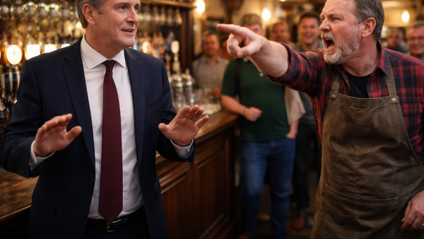 عندما قام مالك حانة بطرد رئيس الوزراء البريطاني كير ستارمر