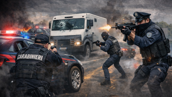 اشتباك مسلح بين الشرطة وعصابة سرقة أموال